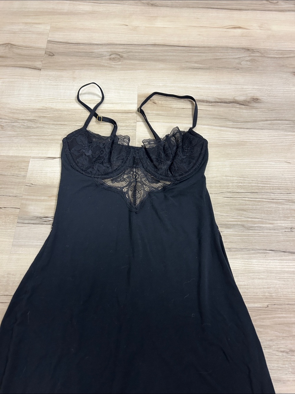 Black Lace-Trim Chemise dress - Women Intimates image 2